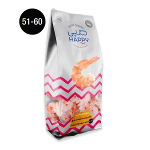 میگوی خلیج فارس رگ گیری شده سایز متوسط تا درشت وزن 500 گرم