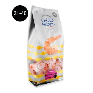 میگوی خلیج فارس رگ گیری شده سایز بسیار درشت وزن 500 گرم